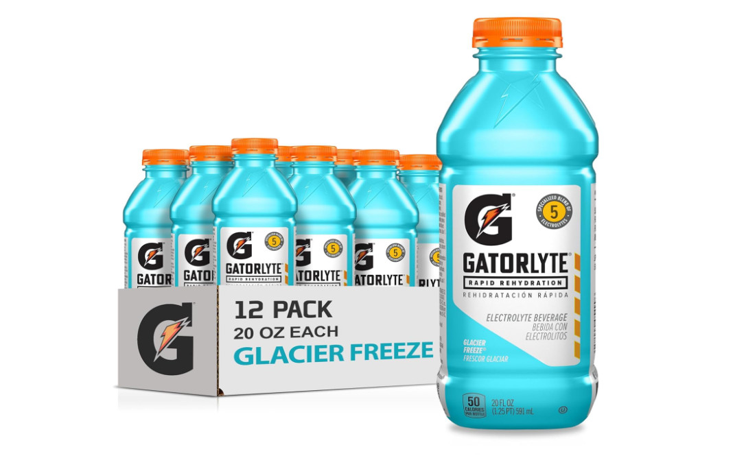 Gatorlyte Rapid Rehydration Electrolyte Drink, 3 Flavor 20 Fl Oz (Pack of 12)