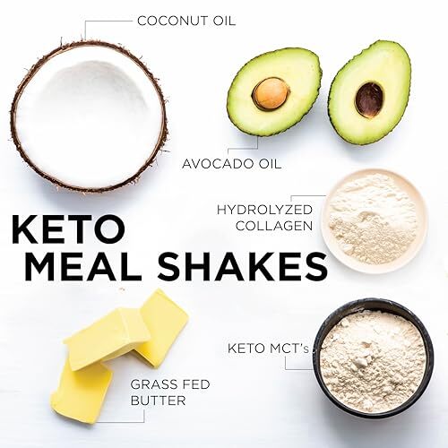 KetoScience Vanilla Meal Replacement Shake 20.7 Ounces 21g Healthy Fats