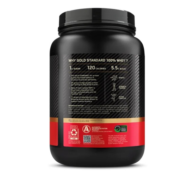 Optimum Nutrition Gold Standard Whey, Thin Mint Cookie, 1.5 lb