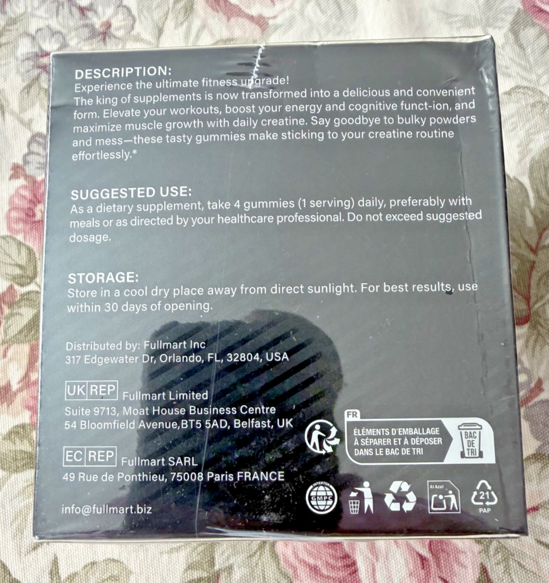 Creatine Monohydrate Gummies for Men & Women ~ 5g Creatine Monohydrate