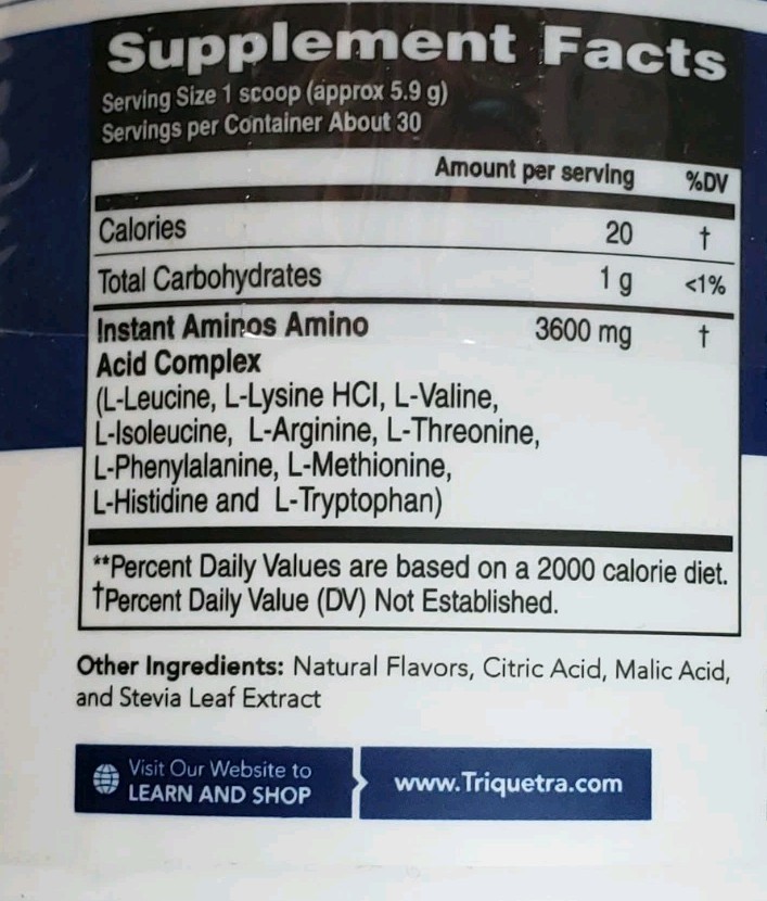 Amino Acids Powder Lemon Lime EAA BCAA Rapid Absorption Muscle Recovery Aging