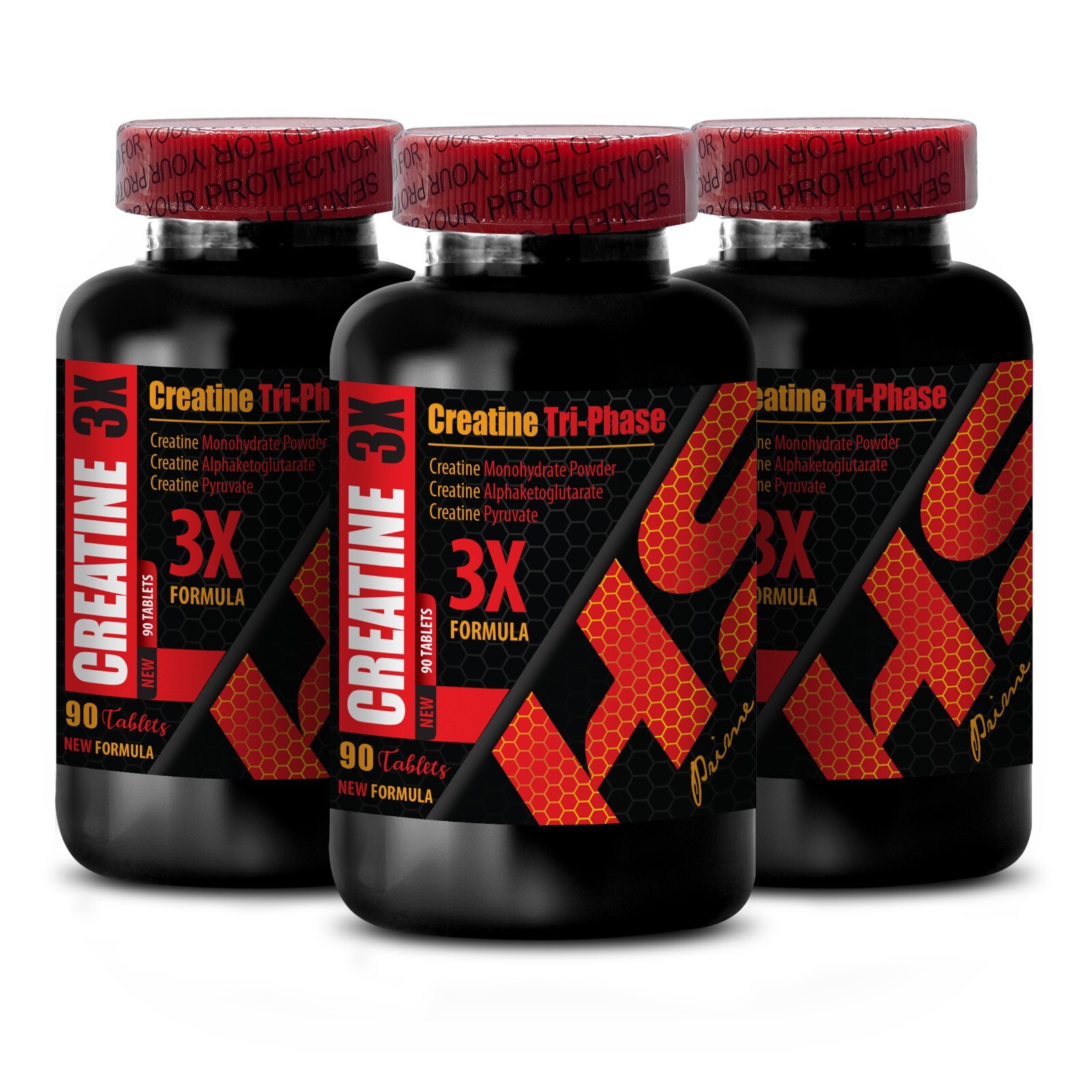 muscle gainer – CREATINE 3X – monohydrate creatine 3 Bottle 270 Tablets