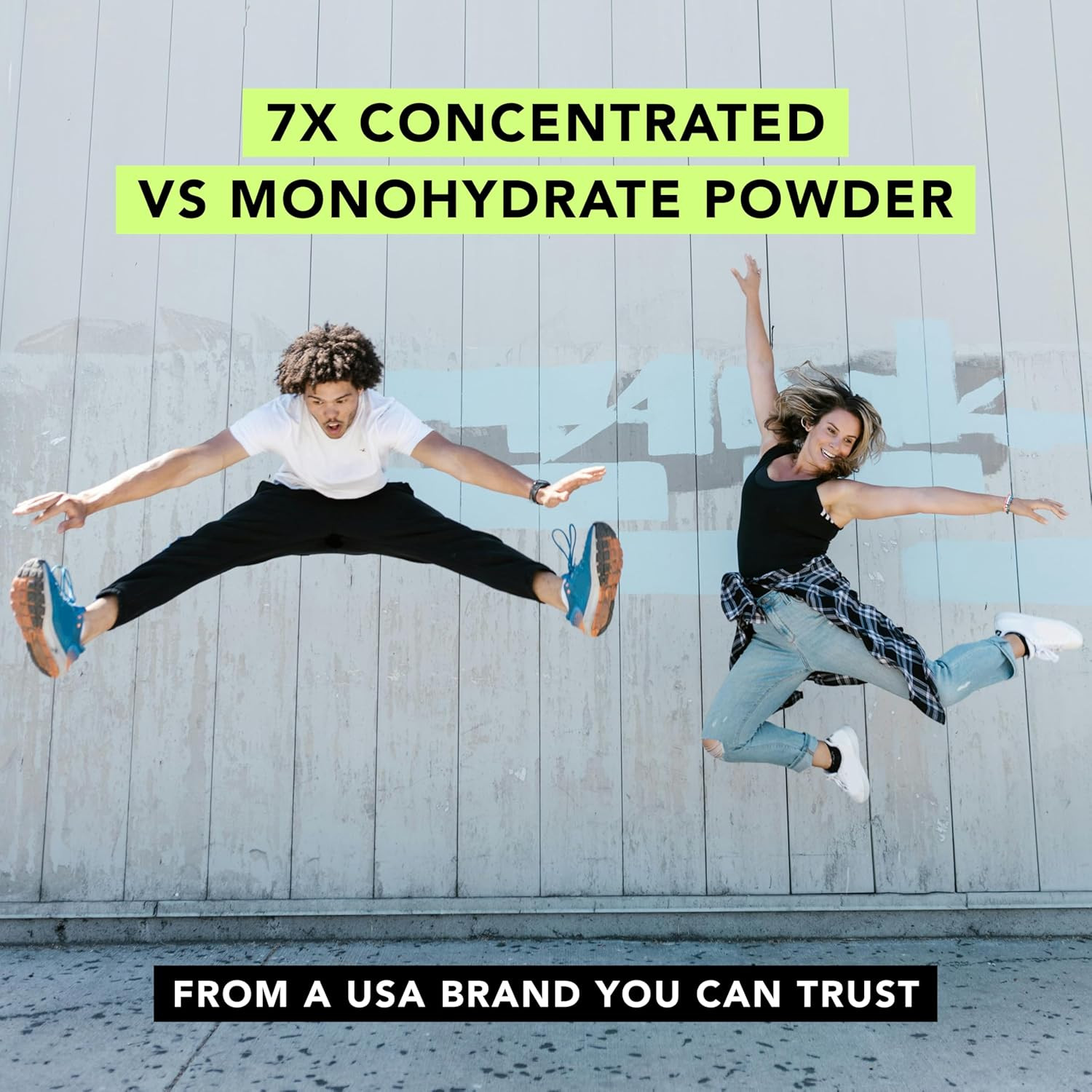 Creatine Hcl Pills. American Made CON-CRET. 120 Capsules, 4-Month Supply. 7X Con