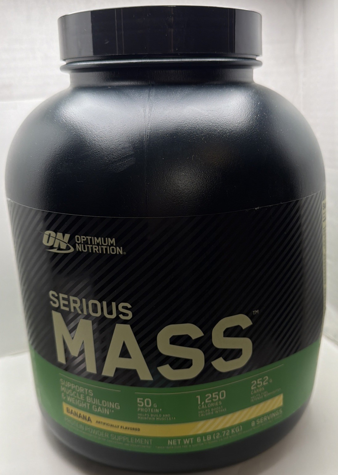 Optimum Nutrition Serious Mass High Protein Muscle Building Banana 6lb 5/27 Dent