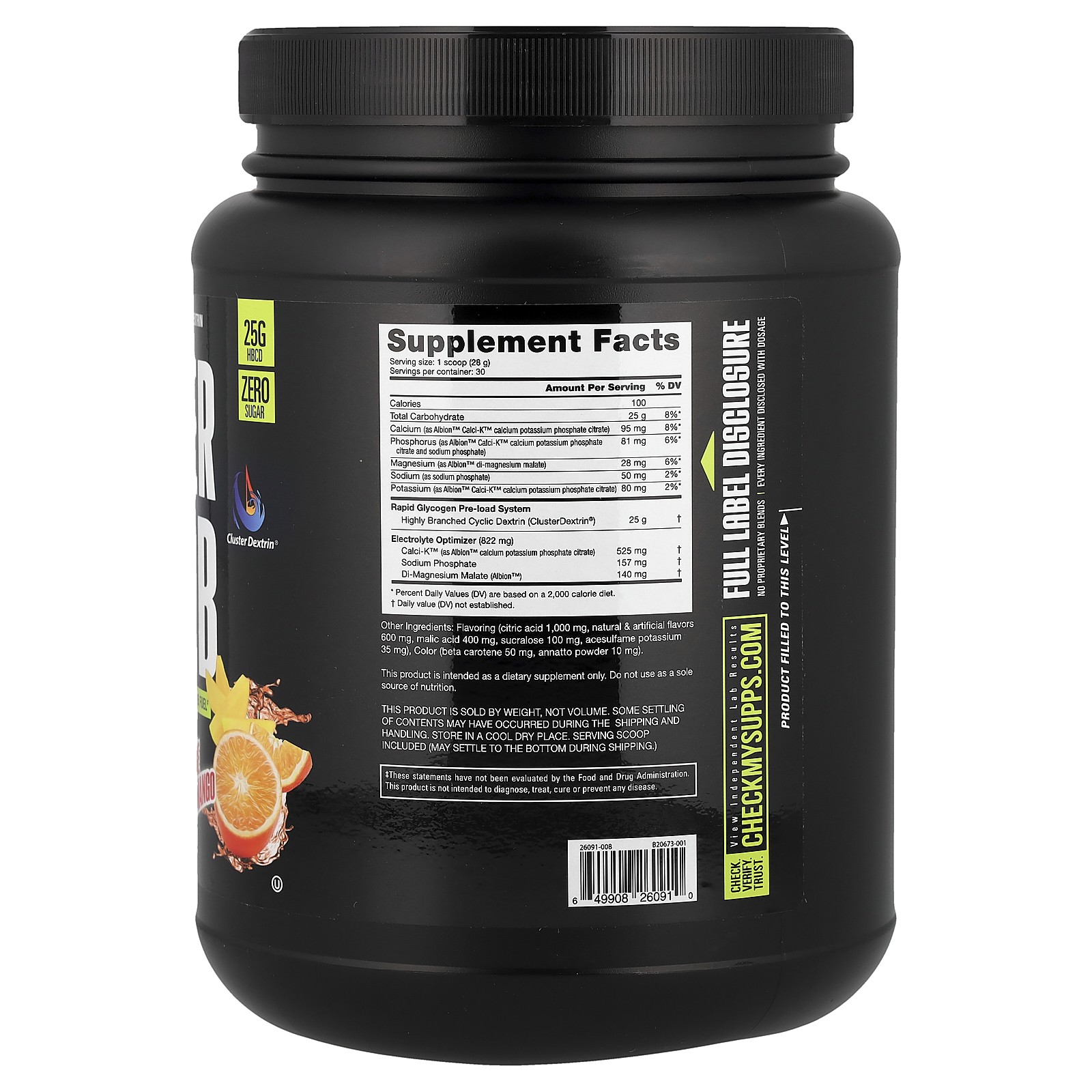 Super Carb, Orange Mango, 1.9 lb (841 g)