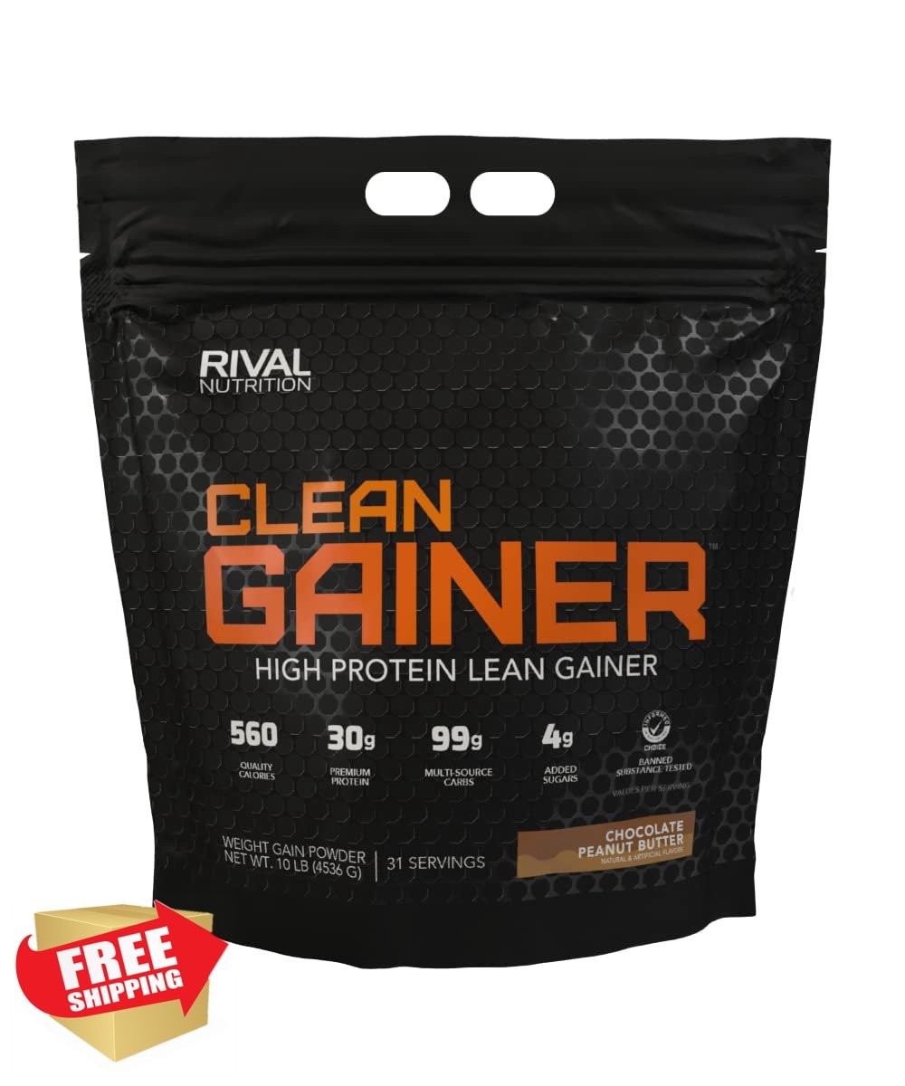 RIVAL NUTRITION Clean Gainer Chocolate Peanut Butter 10lb