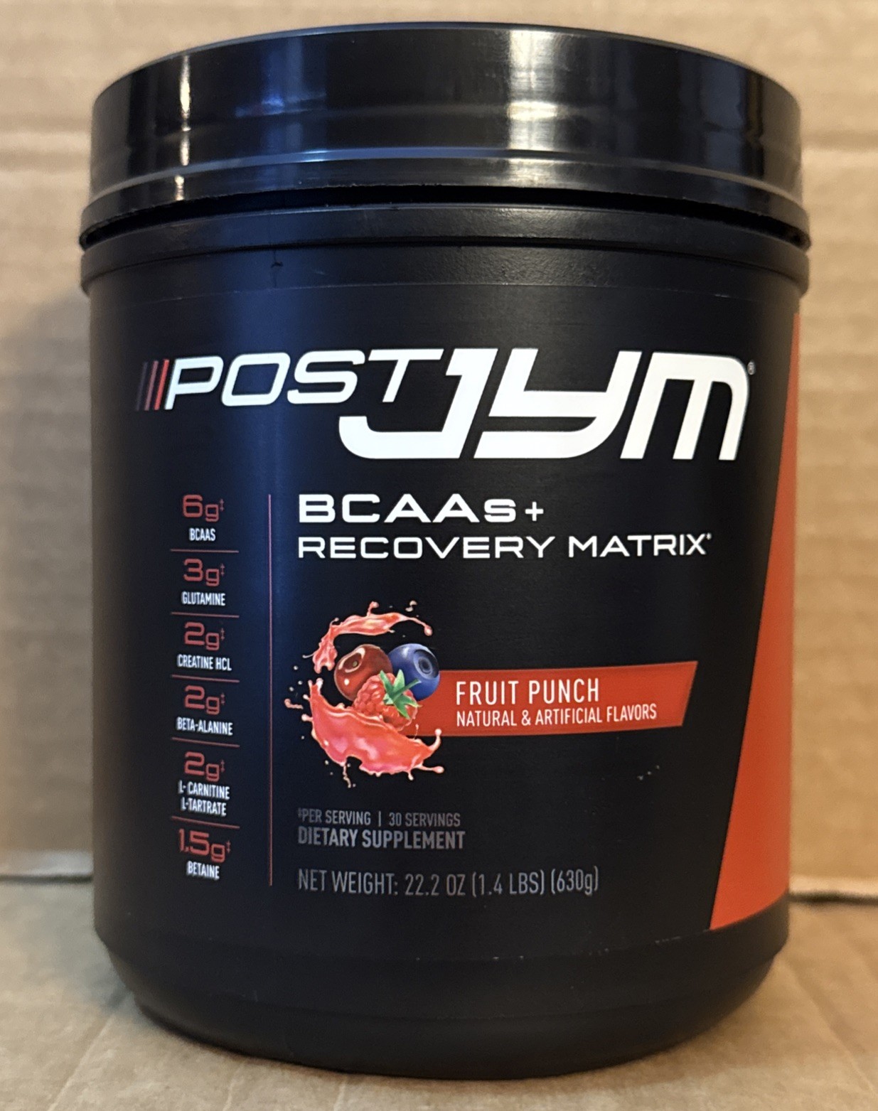 Post JYM High Performance Post Workout Recovery Powder 30Serv 1.7lbs Fruit Punch