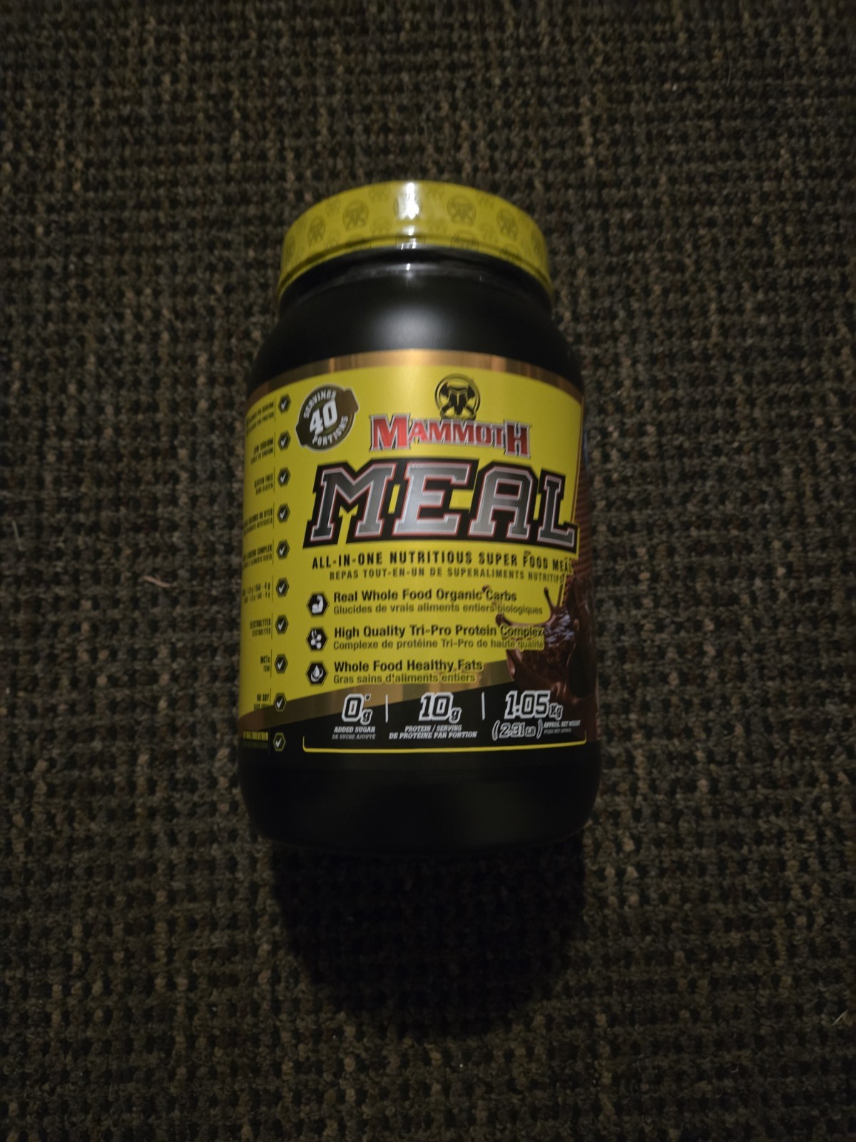 Chocolate Protein Powder 2.25lbs Mammoth Meal Replacement