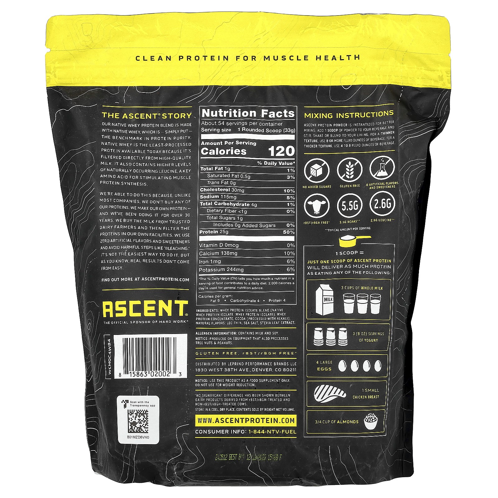 Native Whey Protein Blend, Chocolate, 4 lb (1.8 kg)