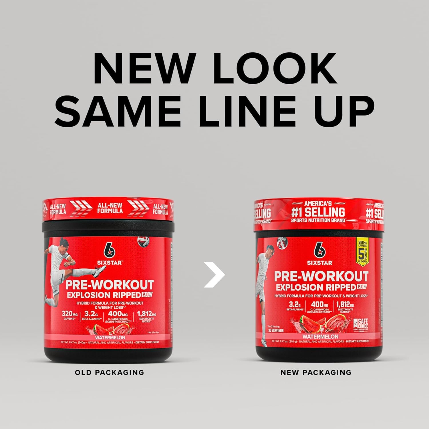 Six Star Pre-Workout Explosion, Watermelon (30 Servings) – Preworkout Energy Pow