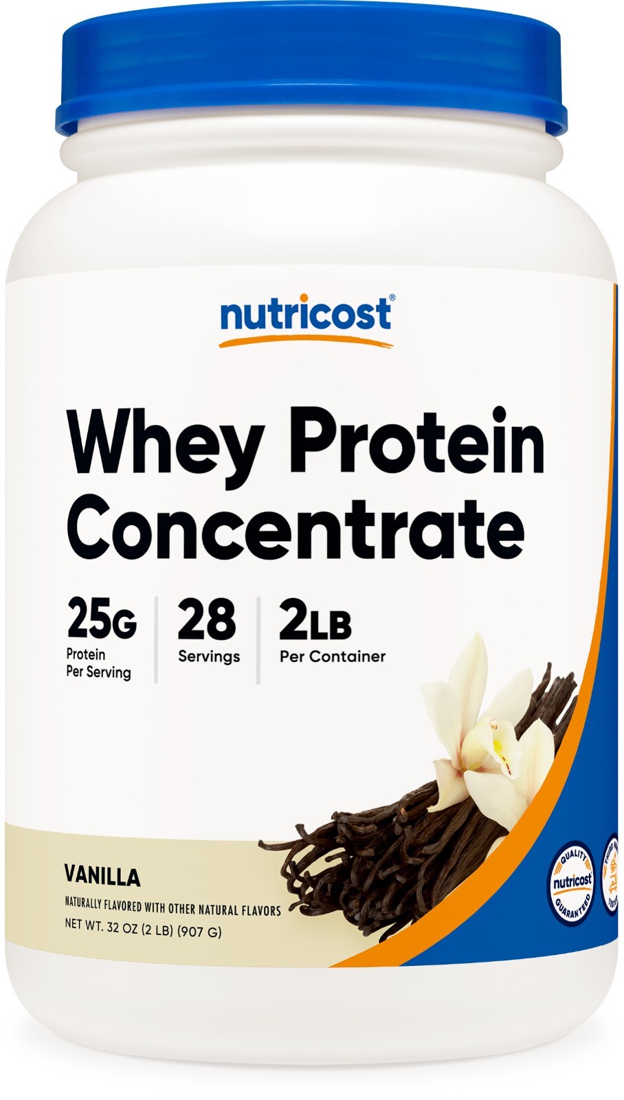 Nutricost Whey Protein Concentrate (Vanilla) 2 LBS
