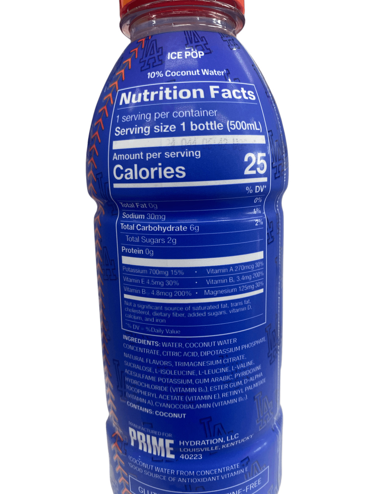 Prime Hydration Dodgers Blue Bottle 2024 Edition – U.S Edition