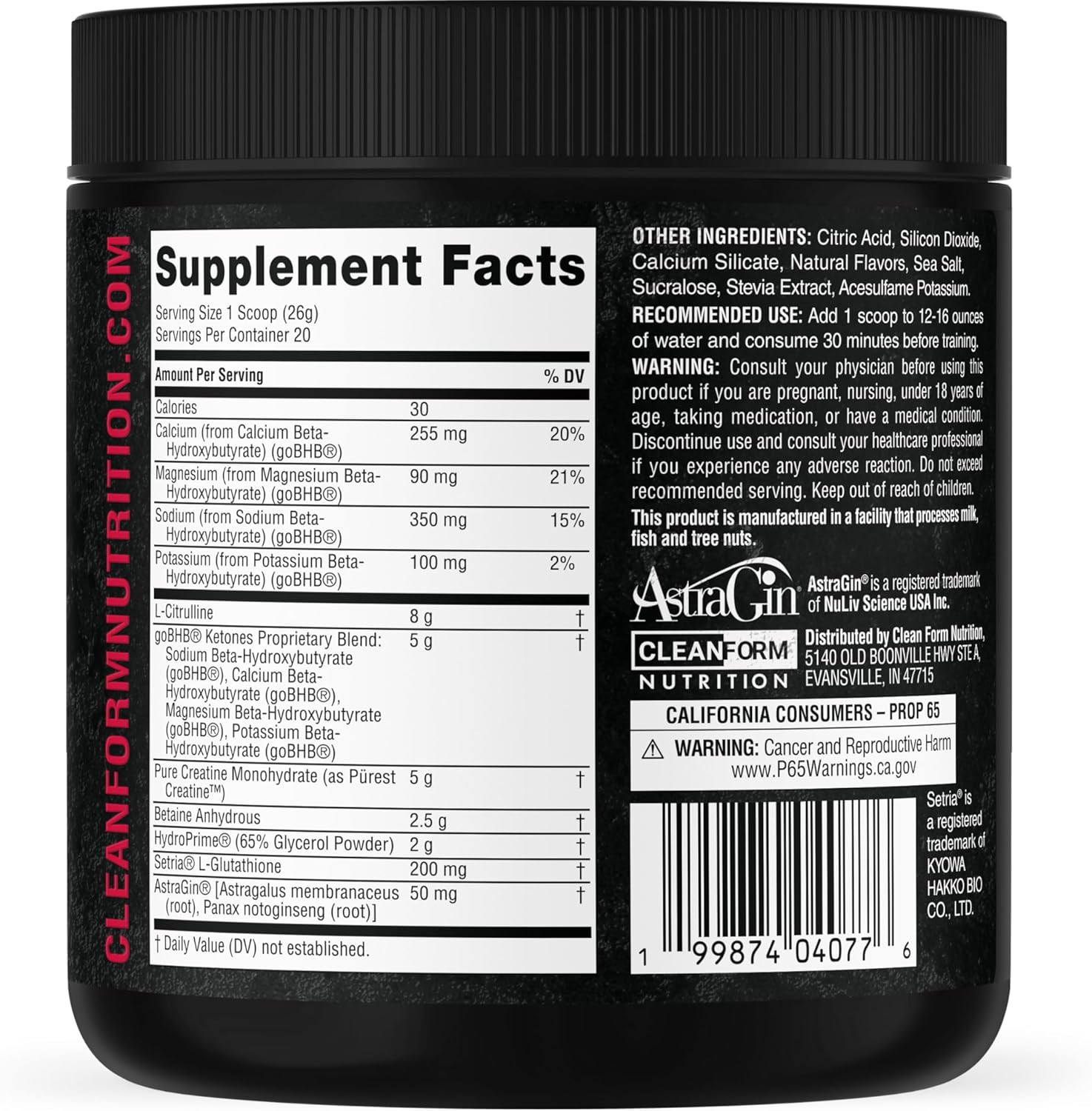 Birds of Prey Gobhb® Caffeine-Free Pre-Workout Powder – Smart Energy, Supports B