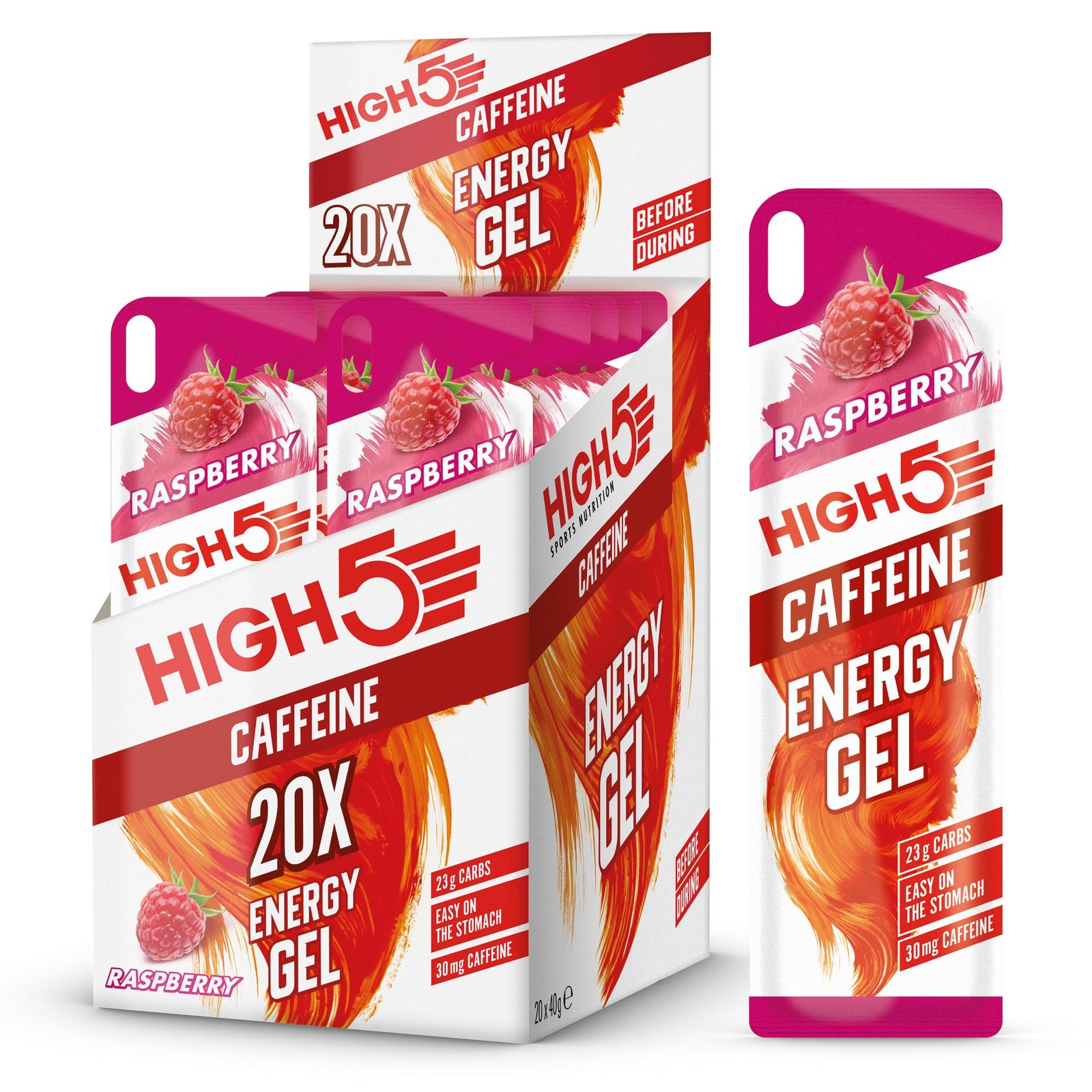HIGH5 Caffeine Gels Running – Glucose Shots for Instant Energy and Running Fuel