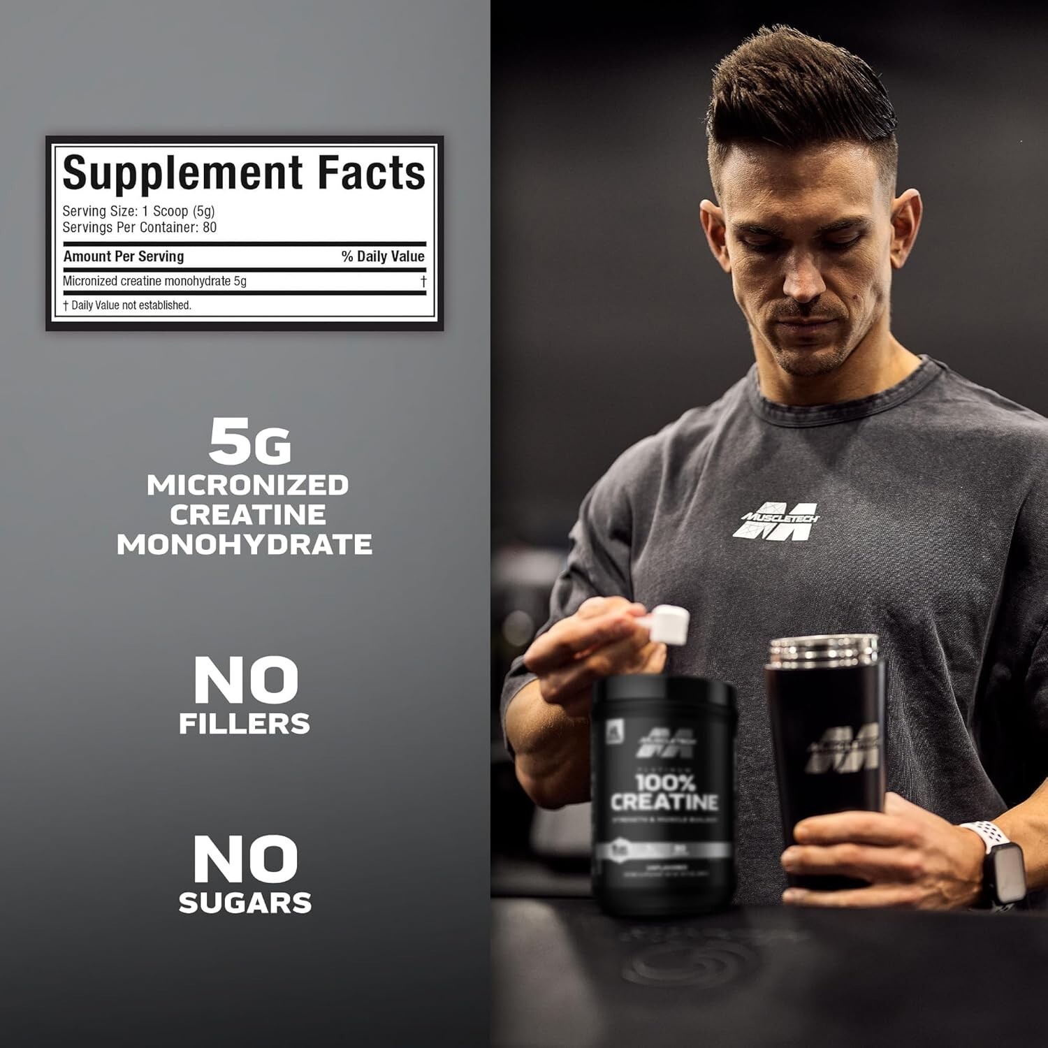Keto-Friendly Micronized Creatine Powder – 80 Servings for Enhanced Performance