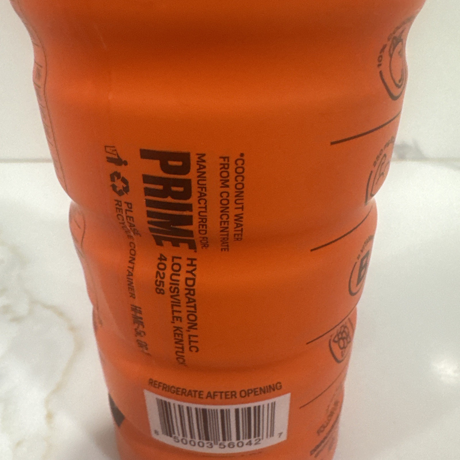 Orange Prime Hydration Drink 16.9oz Bottle Logan Paul KSI New Discontinued