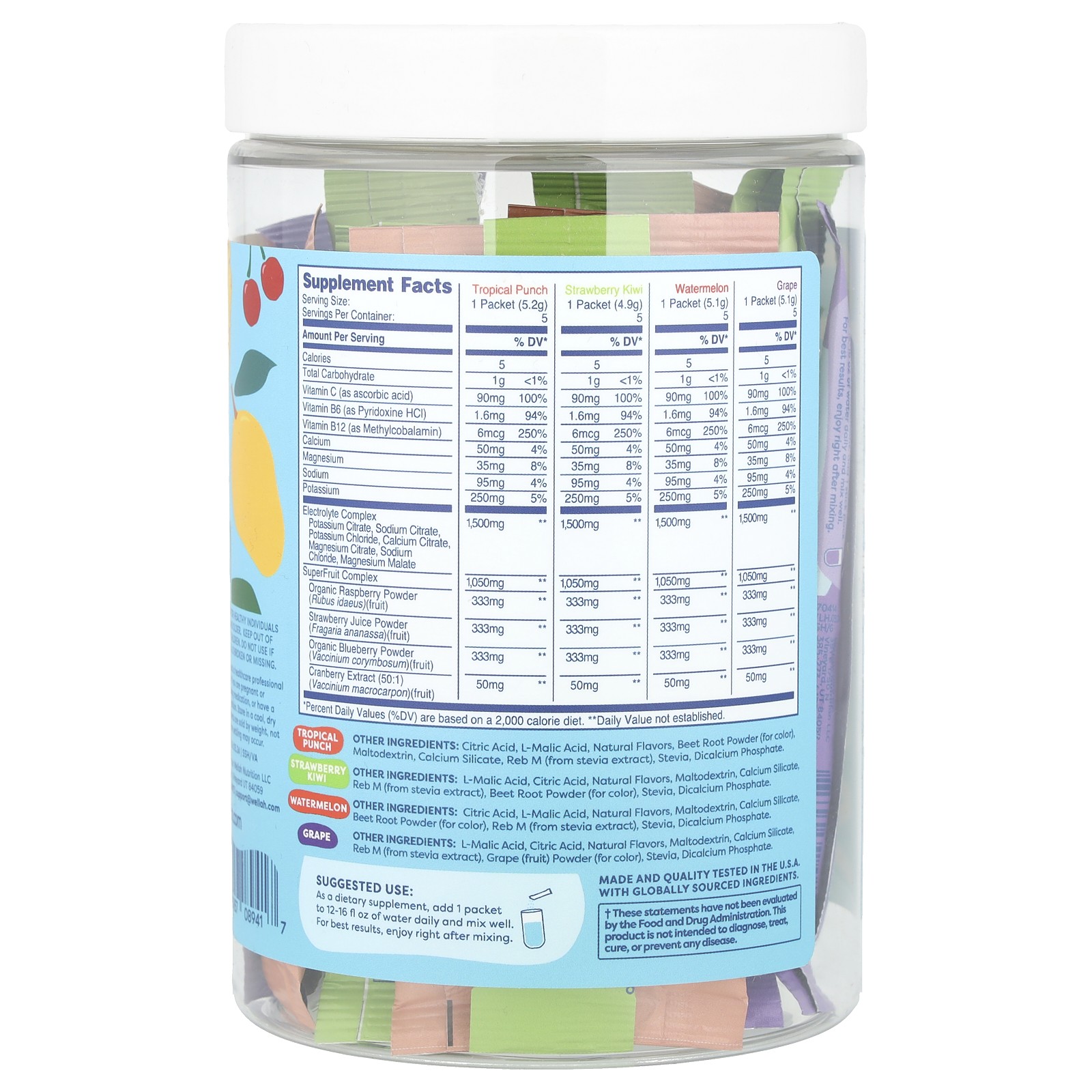 Splish Splash Hydration, Variety, 20 Stick Packs, 0.2 oz (4.9 – 5.2 g) Each