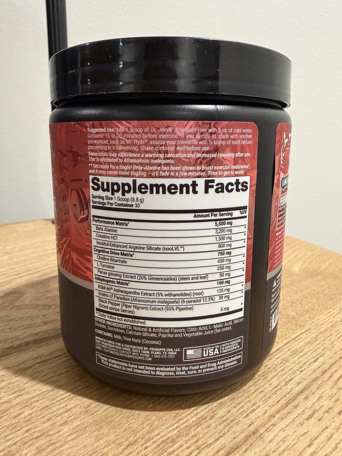 ProSupps Dr. Jekyll Signature Pre-Workout Powder Strawberry New 9.3 oz