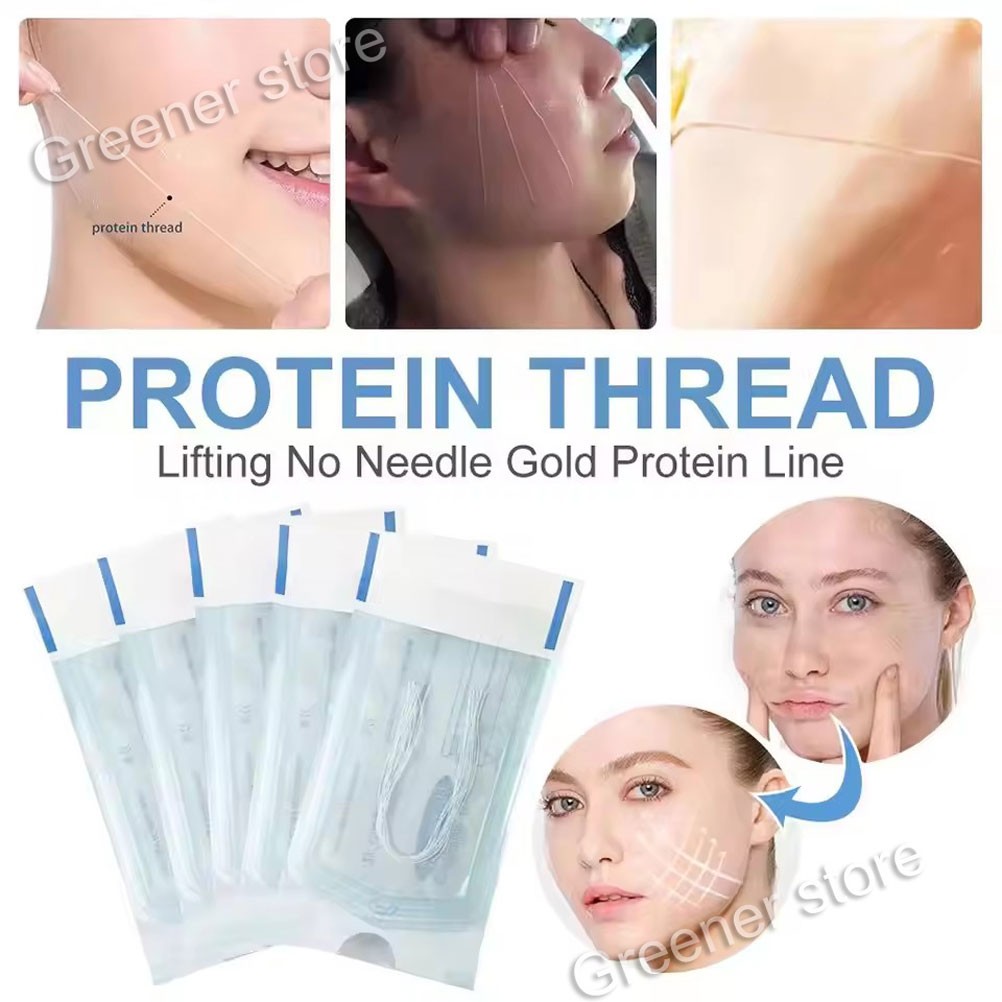 100Pcs Facial Collagen Thread Lift Protein Peptide Line Carving Radar Skin Care