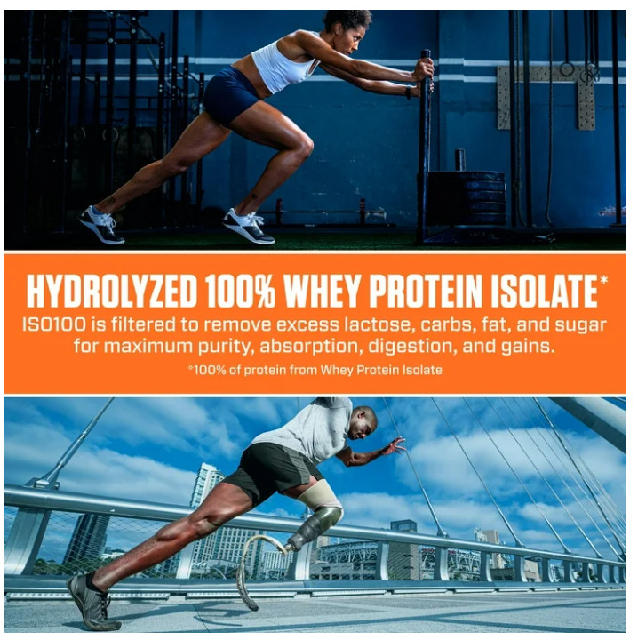 Dymatize ISO100 Hydrolyzed Whey Isolate Dunkin’ Glazed Donut 20 Servings