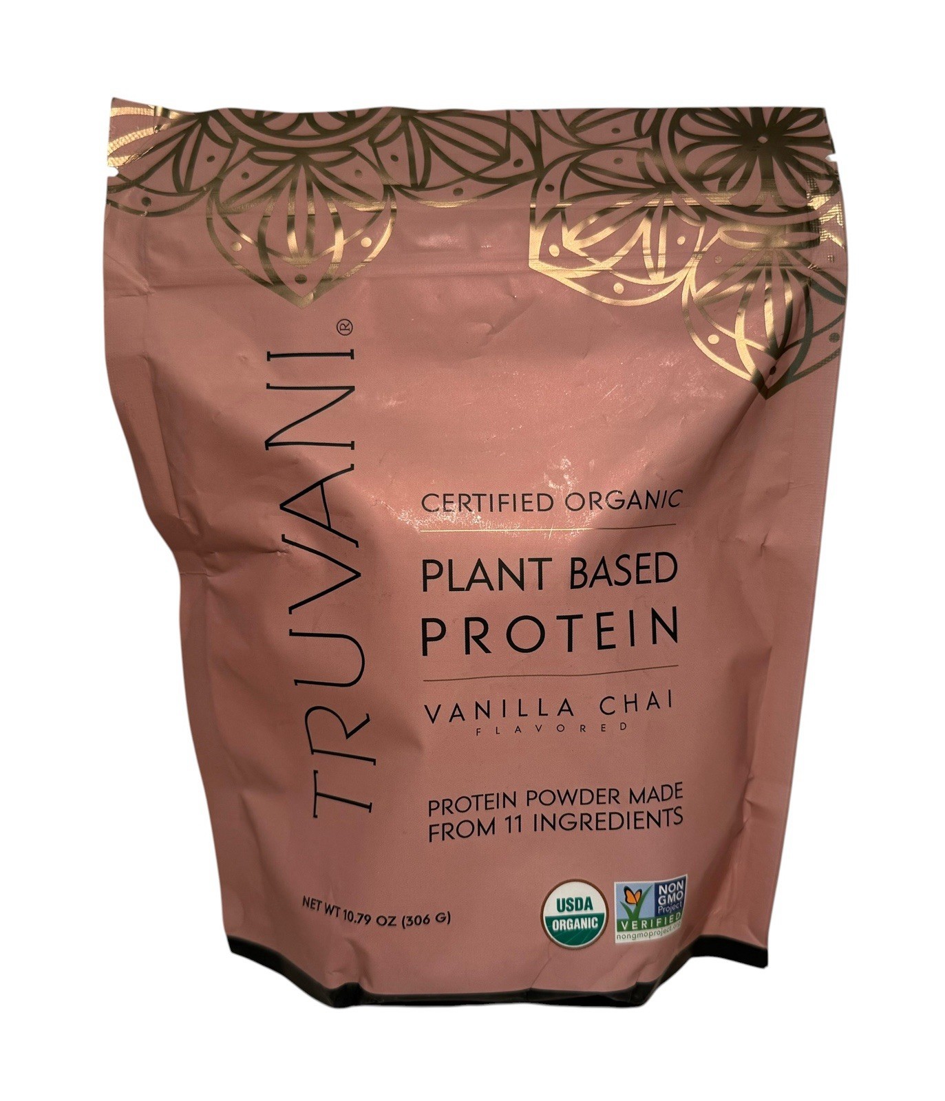 Truvani Organic Vanilla Chai Plant-Based Protein Powder 10.79 Oz