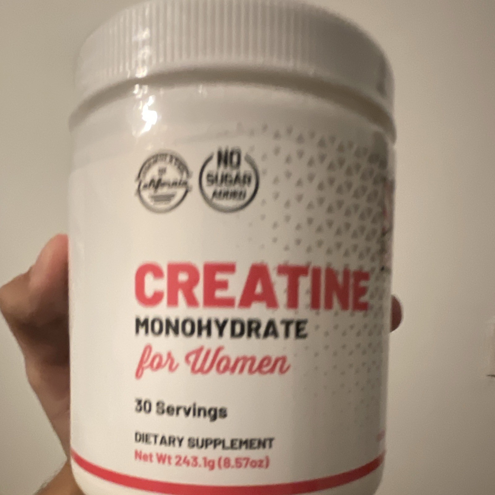Old School Labs Creatine Monohydrate Powder for Women Unflavored 30 Serv 8.57 oz