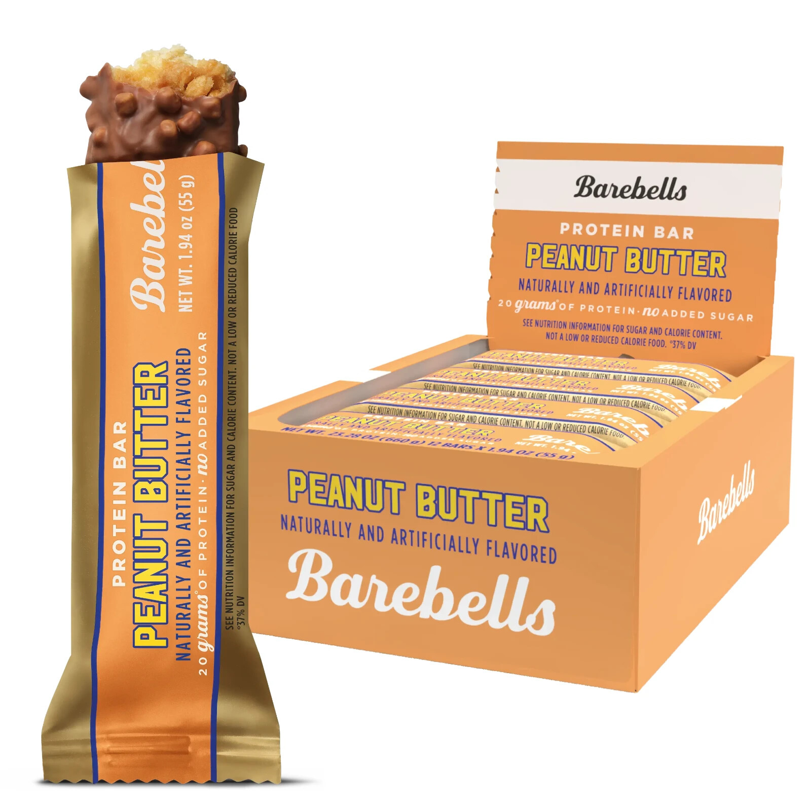 Barebells Protein Bar Peanut Butter 12 Bars Barebell Bar