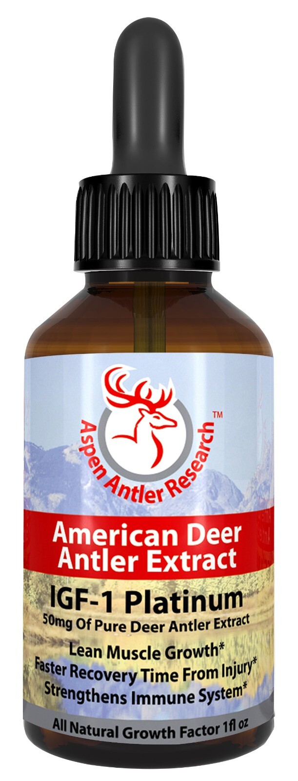 Deer Antler Velvet Extract IGF-1 Platinum 50mg 100% American Antler Velvet!