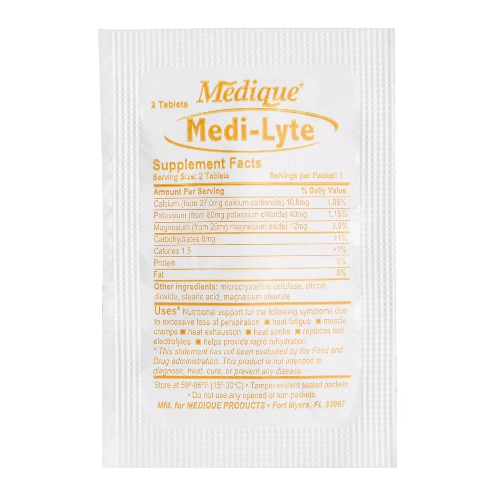50 Electrolyte Pills Tablets First Aid Emergency Camping Survival Refill Kits