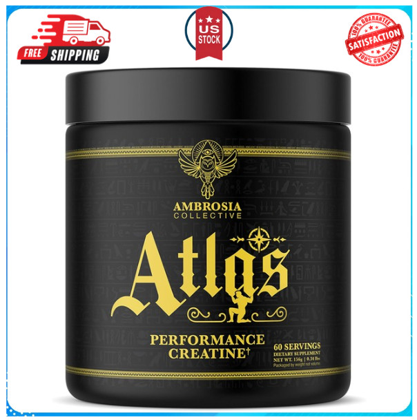 Ambrosia Atlas Performance Creatine Creapure® + Acetic 0.39 Ounce (Pack of 1)