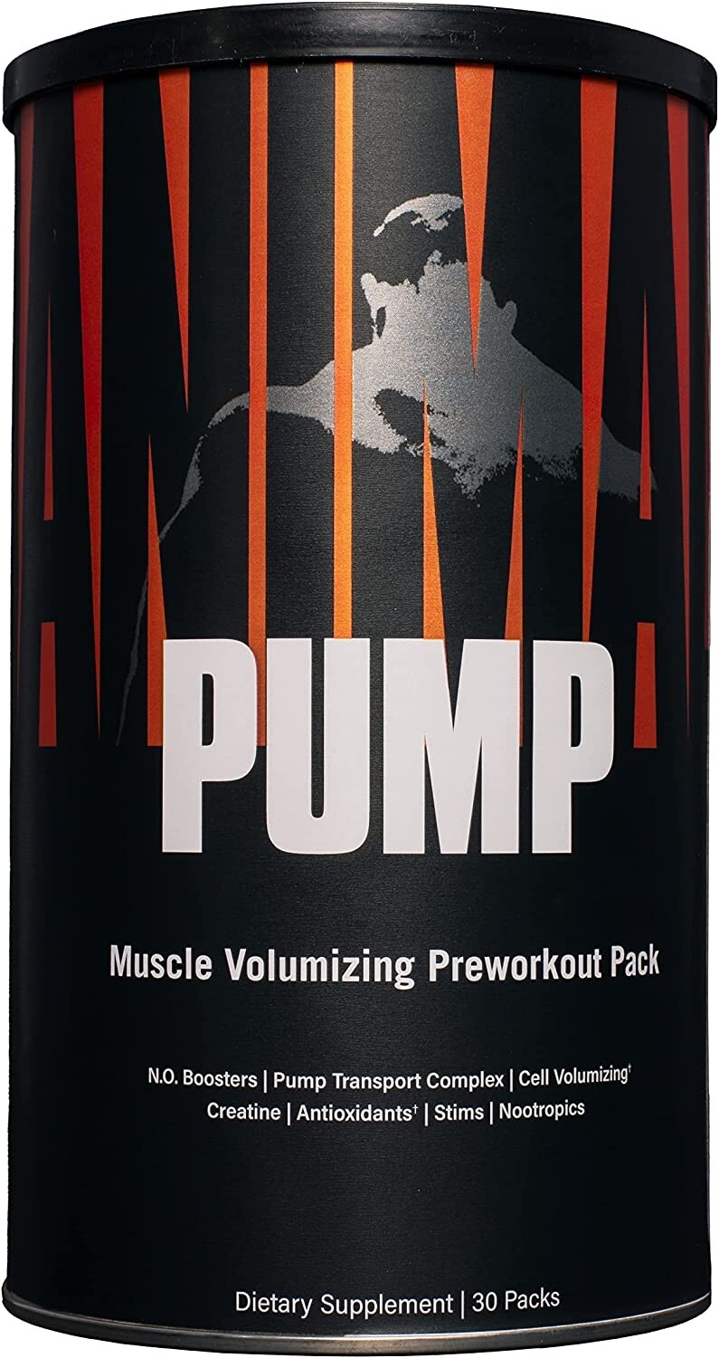 Universal Nutrition Animal Pump Hardcore Preworkout Energy Focus 30 Packs New