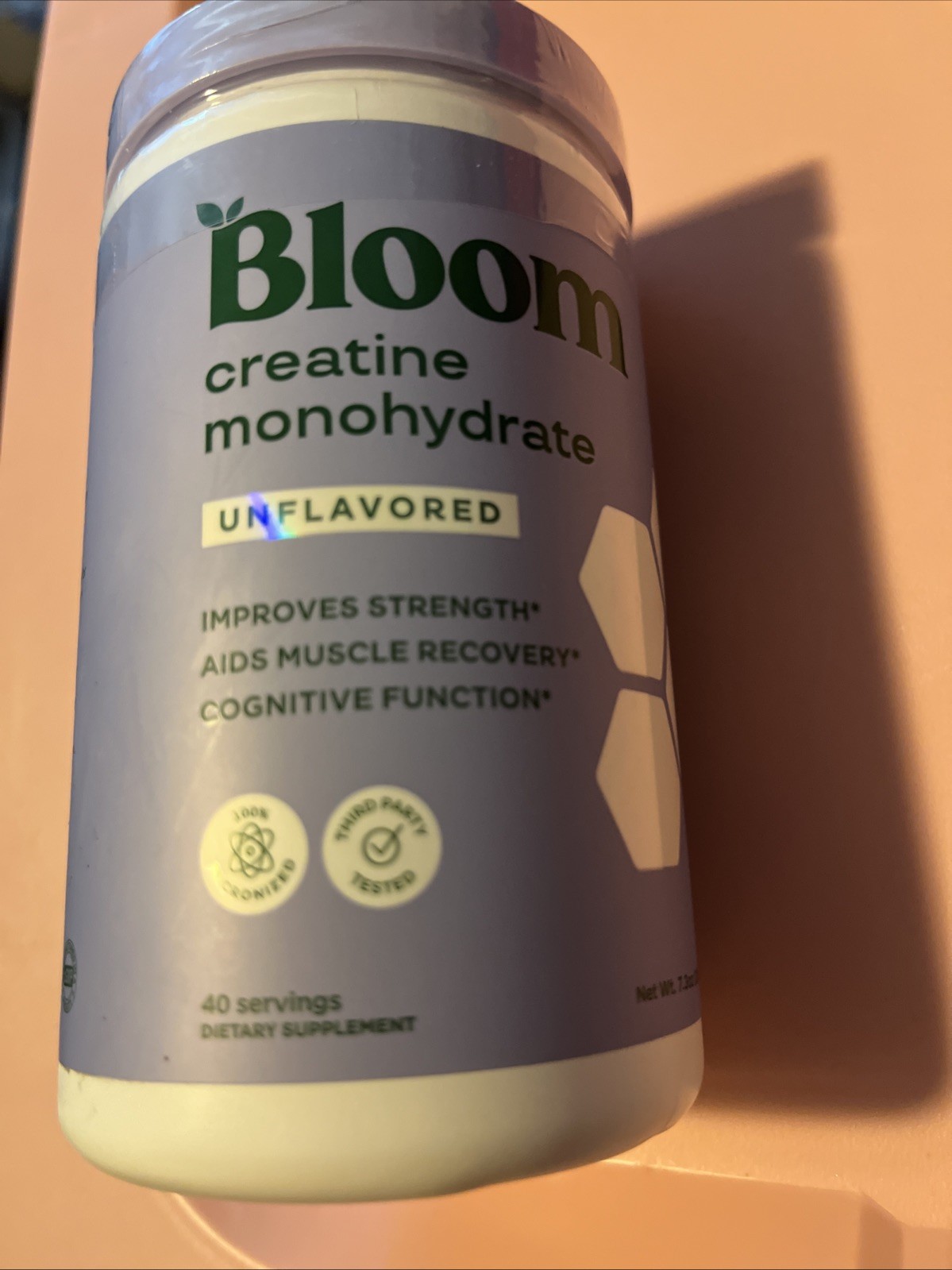 Bloom Nutrition Creatine Monohydrate Powder-unflavored-Micronized Creatine 02/27