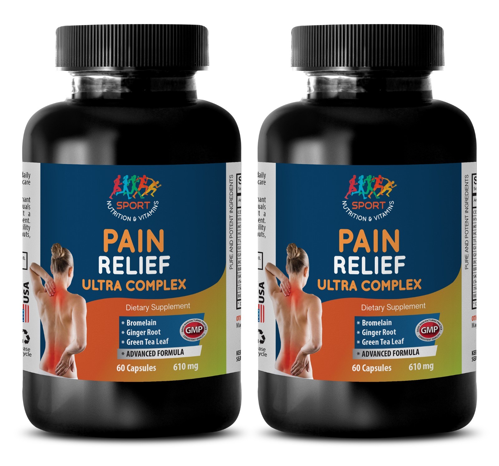 Pain Relief Capsules – PAIN RELIEF ULTRA COMPLEX 610MG 2B – Msm Powder