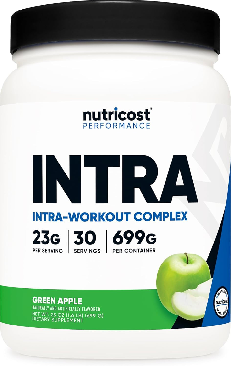 Intra Workout Powder, 30 Servings (Green Apple) – Non-Gmo, Gluten-Free Supplemen