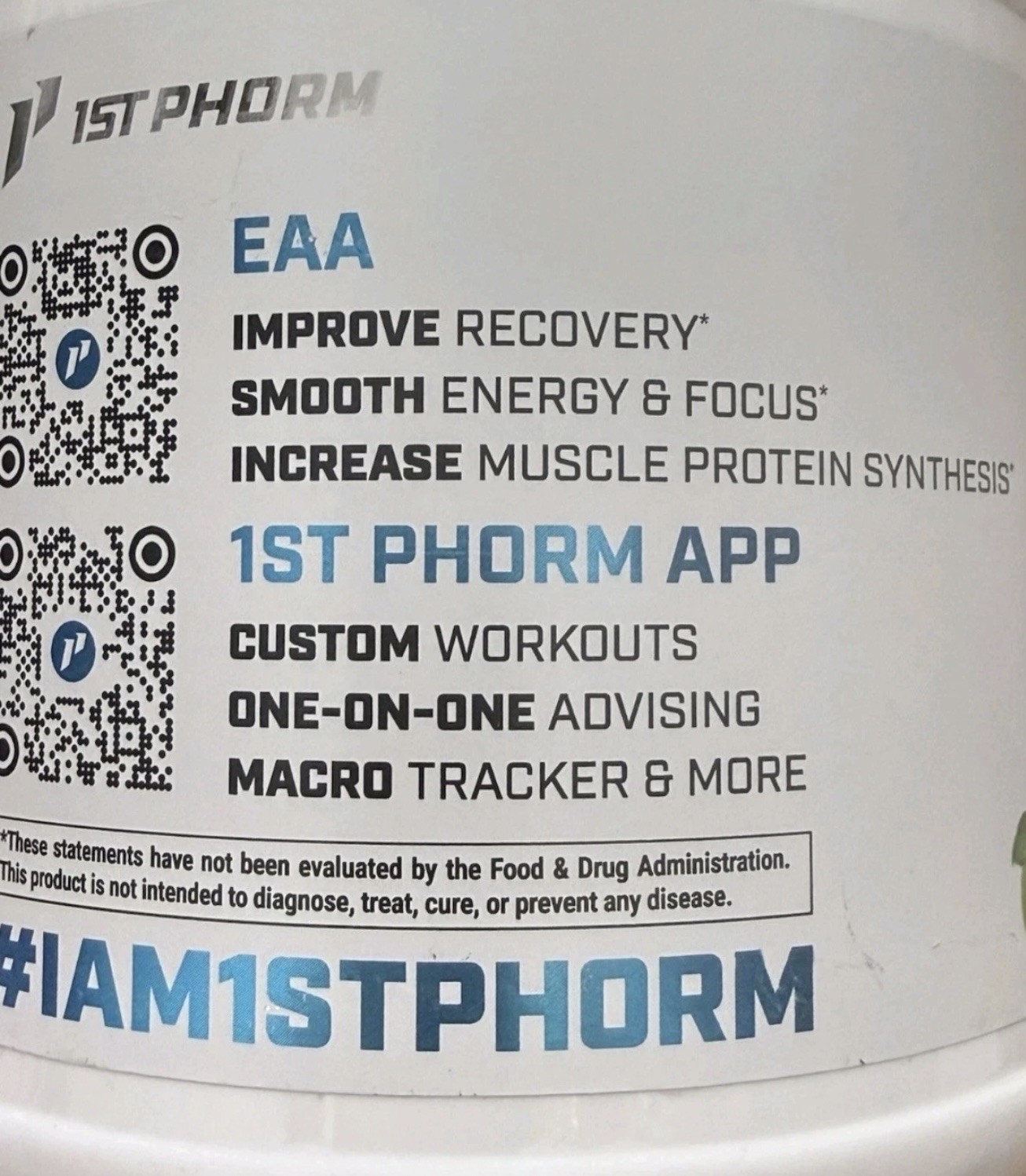 1st Phorm EAA Essential Amino Acids Sour Green Apple 60 Servings Sealed New