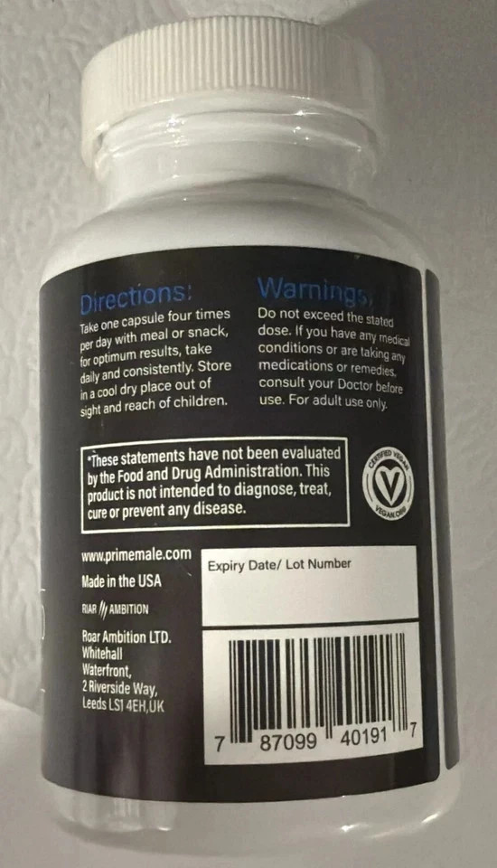 Prime Male Enhance Enhancement Virility Supports Performance Boost Sexual Drive