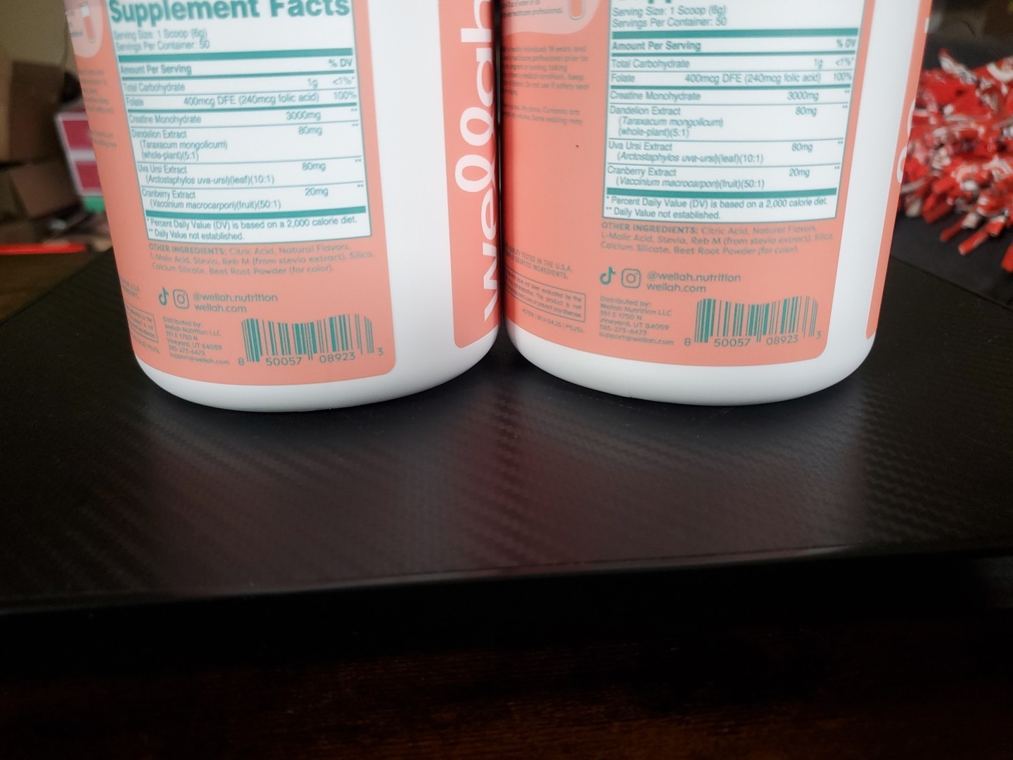 SEALED – (2) Wellah Pump-It-Up Creatine Creatine – 9.8 oz. STRAWBERRY LEMONADE