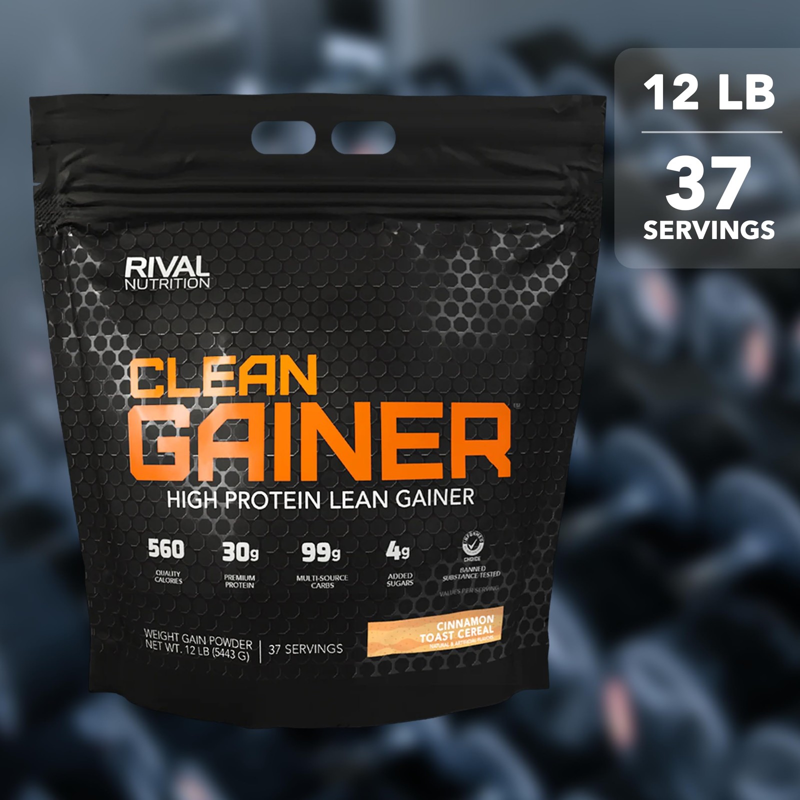 Rival Nutrition Clean Gainer I High Protein Lean Gainer Powdered Drink Mix I