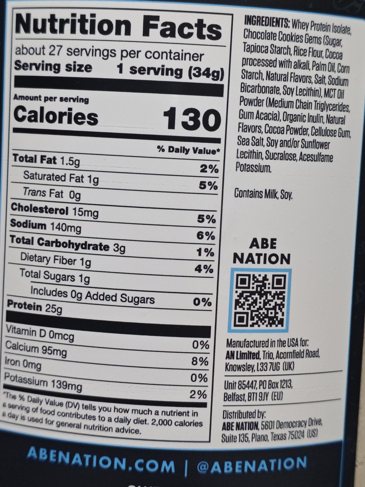 Whey ISO, Ice Cream Sandwich, 2 lbs (907 g) ABE