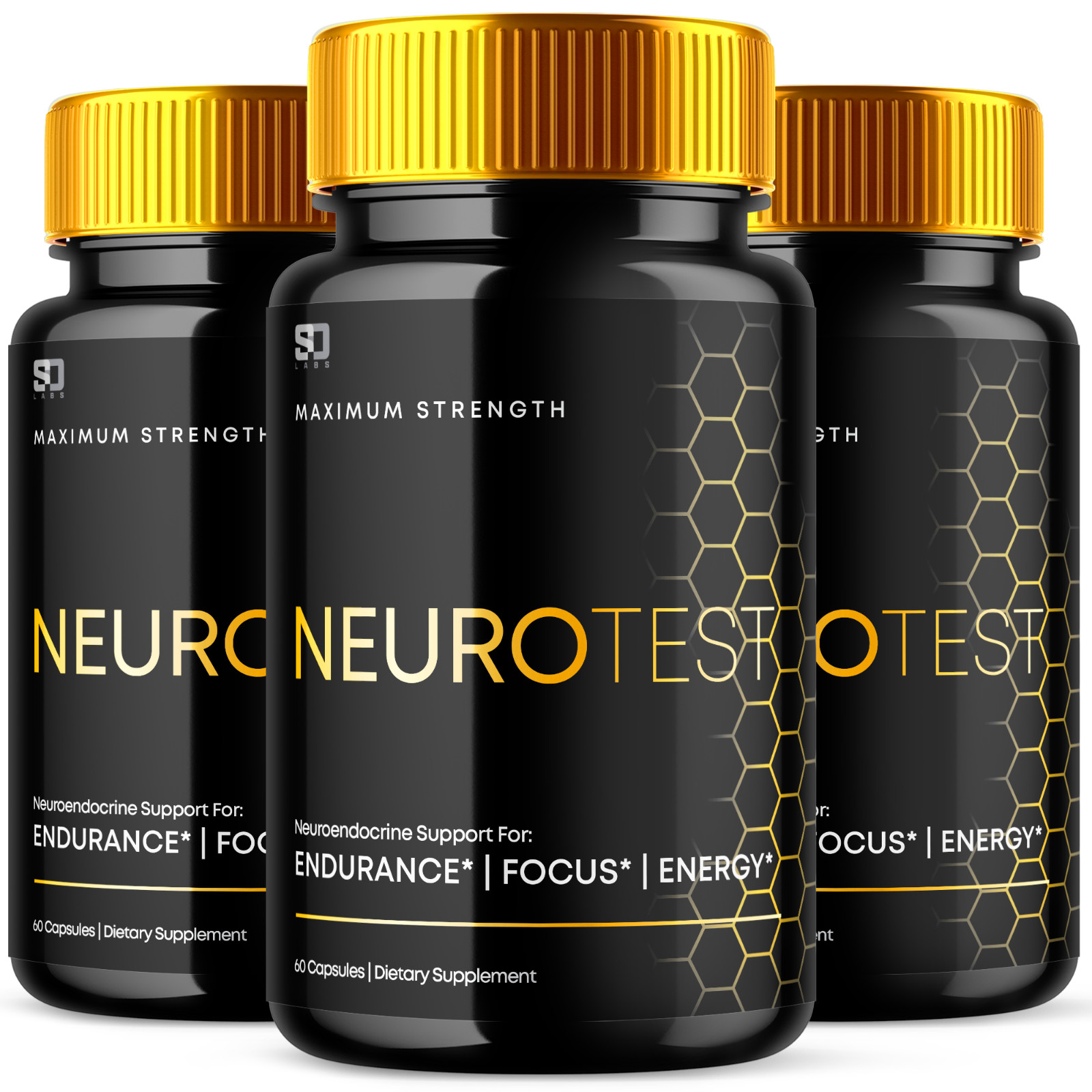 (3 Pack) Neurotest, Neurotest Advanced Formula Male Support Pills (180 Capsules)