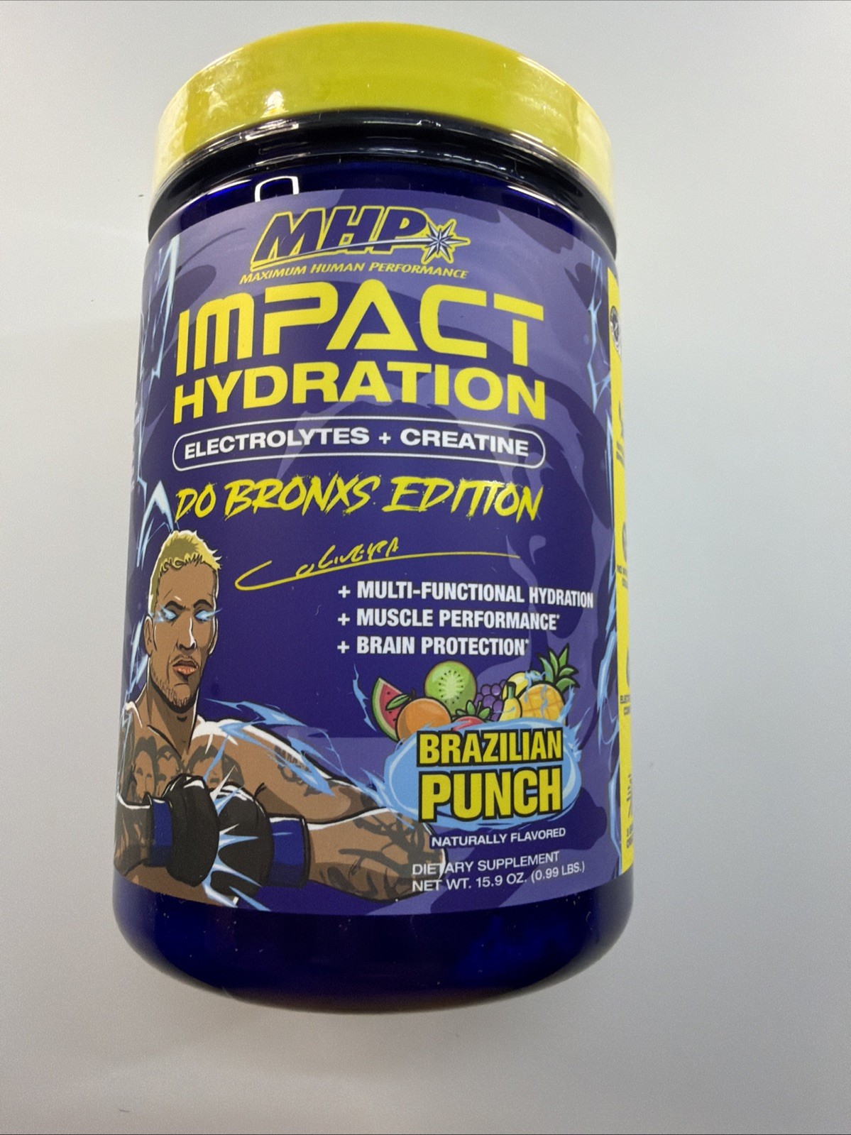 Impact Hydration, Electrolytes + Creatine, Brazilian Punch, 0.99 lbs (15.9 oz)
