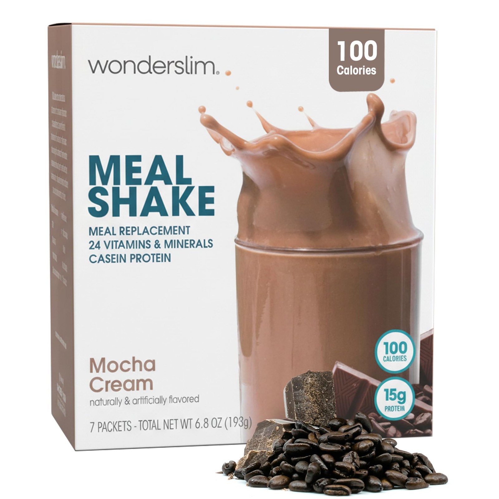 WonderSlim Protein Meal Replacement Shake – 15g Protein, 24 Vitamins & Minera…