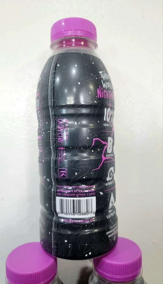 PRIME KSI THE NIGHTMARE LIMITED EDITION STRAWBERRY CREAM HYDRATION DRINK 3 Pack