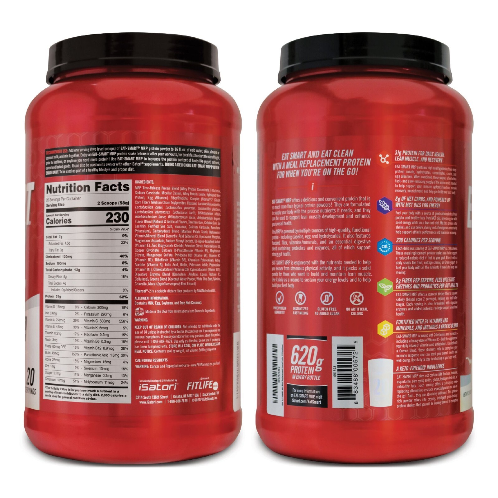 Eat Smart Complete Meal Replacement Shake with Protein – Sweet Vanilla-20 Serve