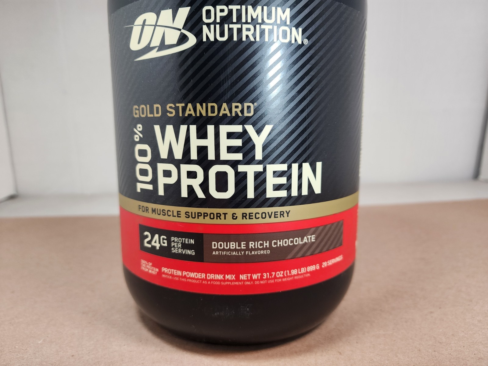 Exp 6/28 ON Gold Standard 100% Whey Protein Double Rich Chocolate 1.98LB 29 Serv
