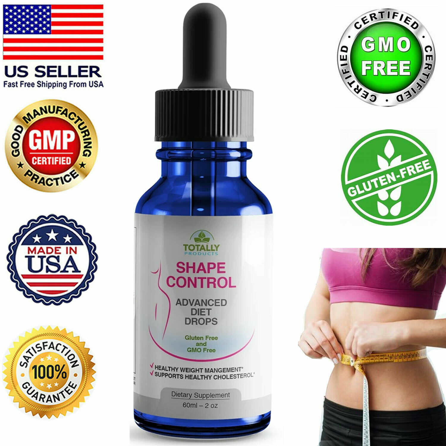 Guarana Extract Energy Support & Shape Control Weight Management Supplement 60ml
