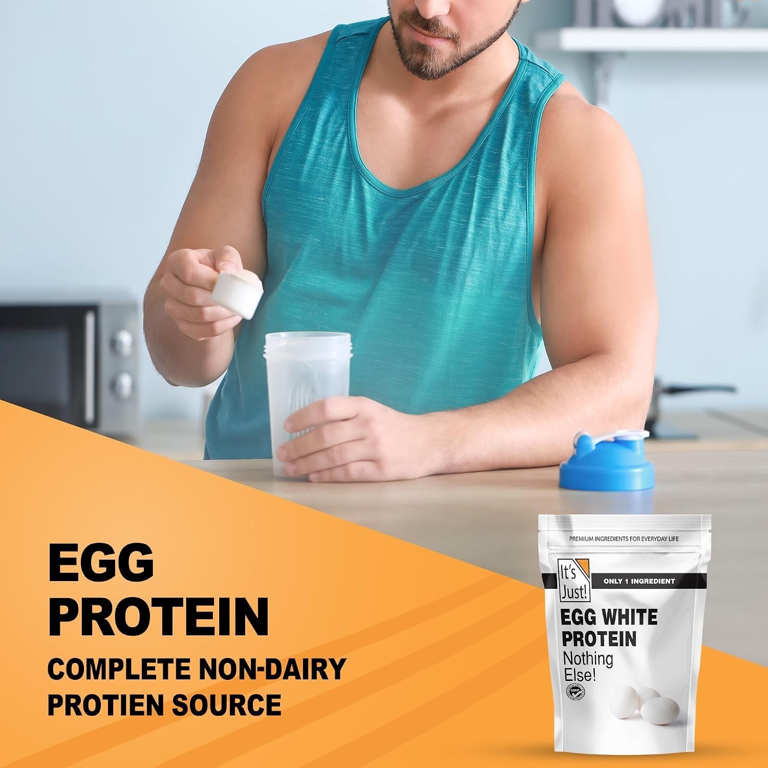 It’s Just! – Egg White Protein Powder, Made in USA from Cage-Free Eggs, Dried Eg