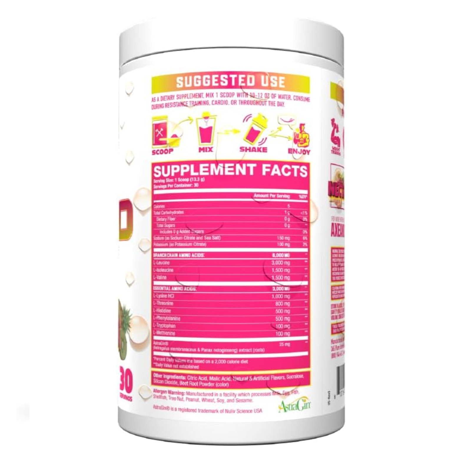 Axe & Sledge The Grind Essential Amino Acids |EAA & BCAA Powder 30 Servings, Jui