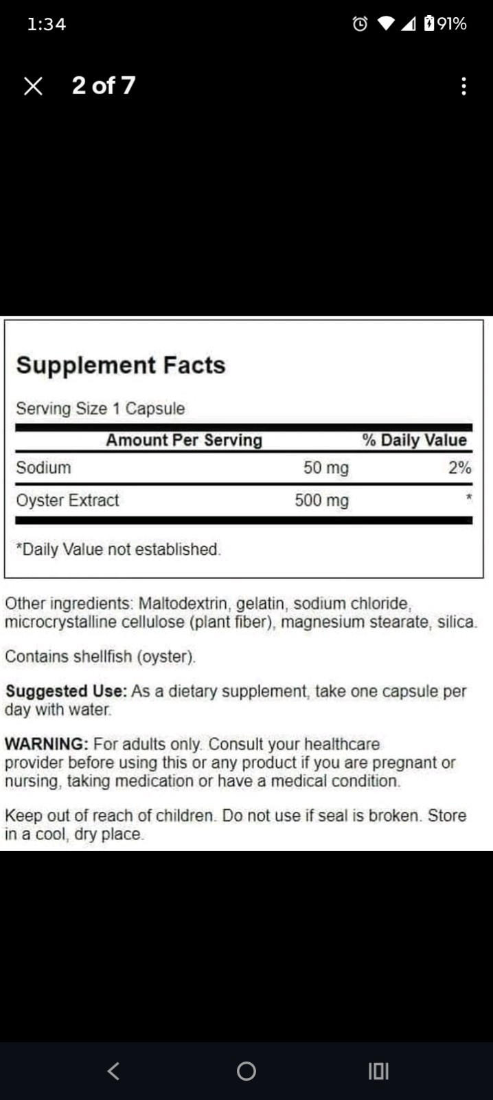 Japanese Oyster Extract 2 Bottle Inflammation+ Joint Health Vigor