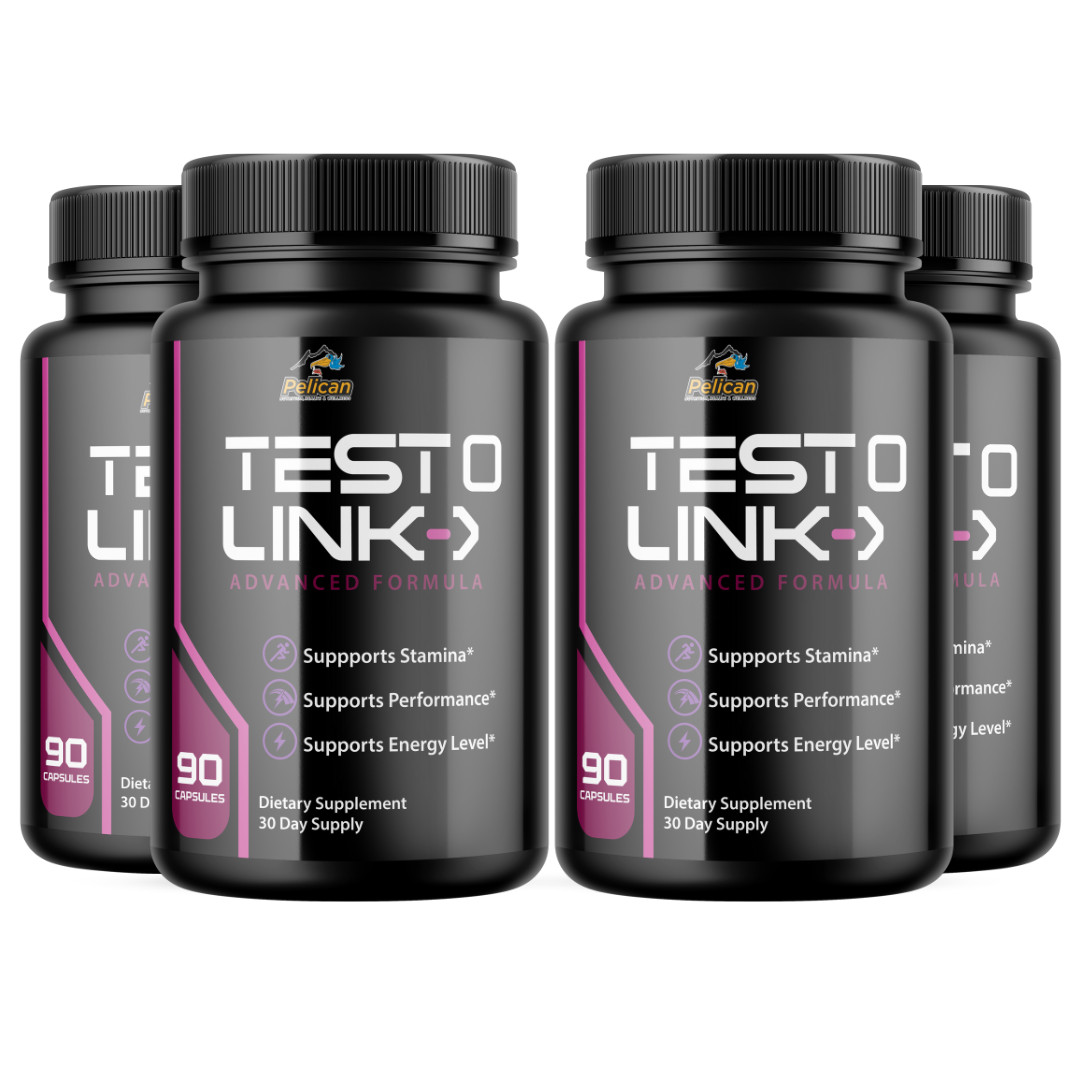 Testo Link- Bodybuilding & Men’s Health Support- 4 Bottles- 360 Capsules